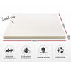 Giselle Bedding Memory Foam Mattress Topper w/Cover 8cm - Double Giselle