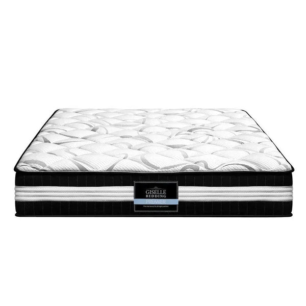 Giselle Bedding Mykonos Euro Top Pocket Spring Mattress 30cm Thick Double Giselle