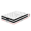 Giselle Bedding Mykonos Euro Top Pocket Spring Mattress 30cm Thick Queen Giselle
