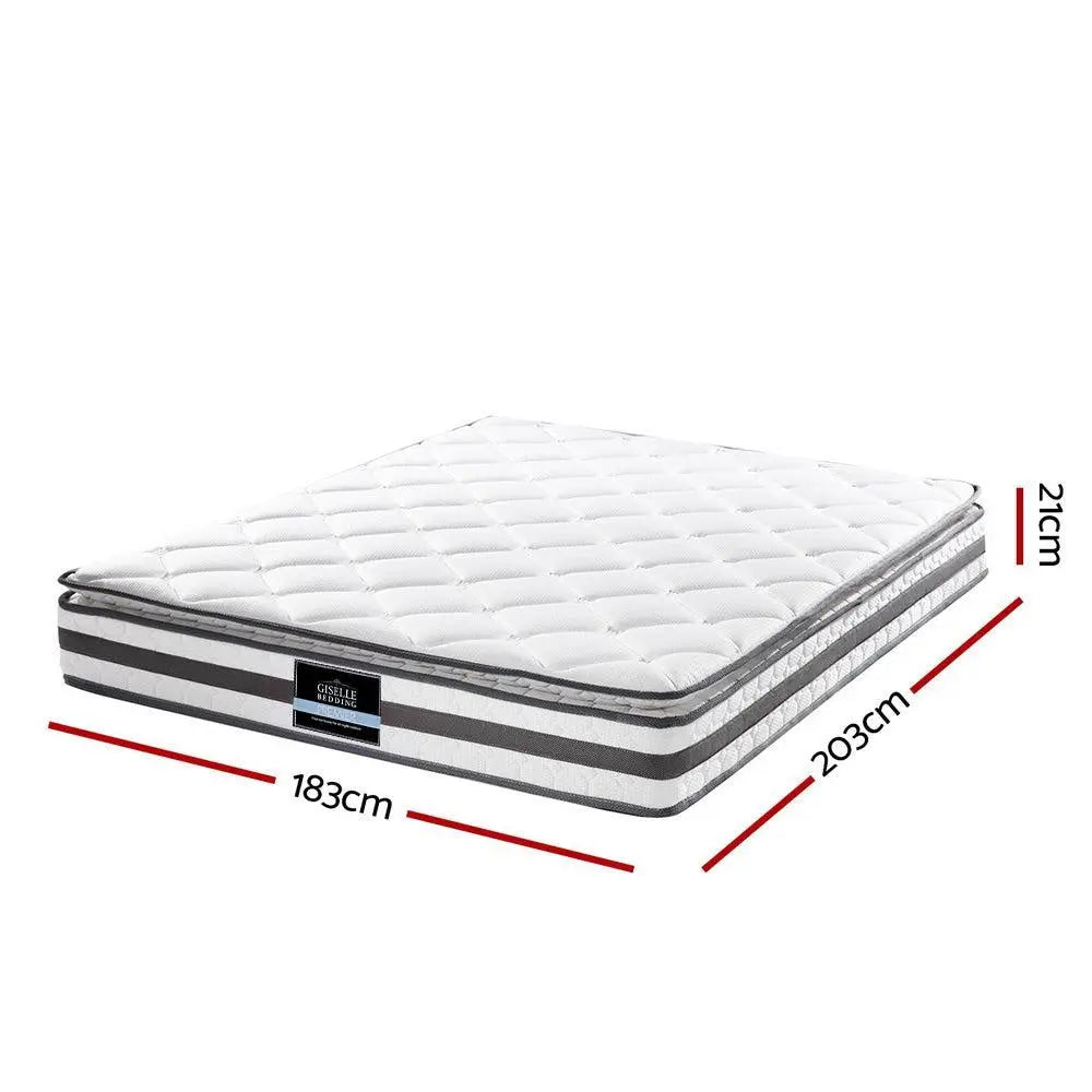 Giselle Bedding Normay Bonnell Spring Mattress 21cm Thick King Giselle