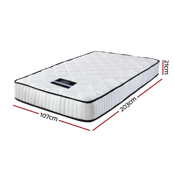 Giselle Bedding Peyton Pocket Spring Mattress 21cm Thick King Single Giselle