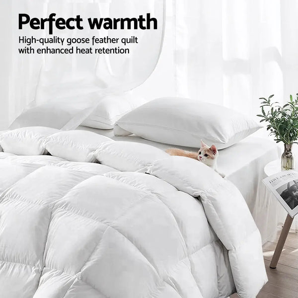 Giselle Bedding Queen Size 800GSM Goose Down Feather Quilt from Deals499 at Deals499