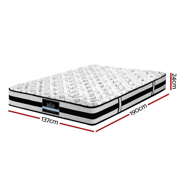 Giselle Bedding Rumba Tight Top Pocket Spring Mattress 24cm Thick Double Giselle