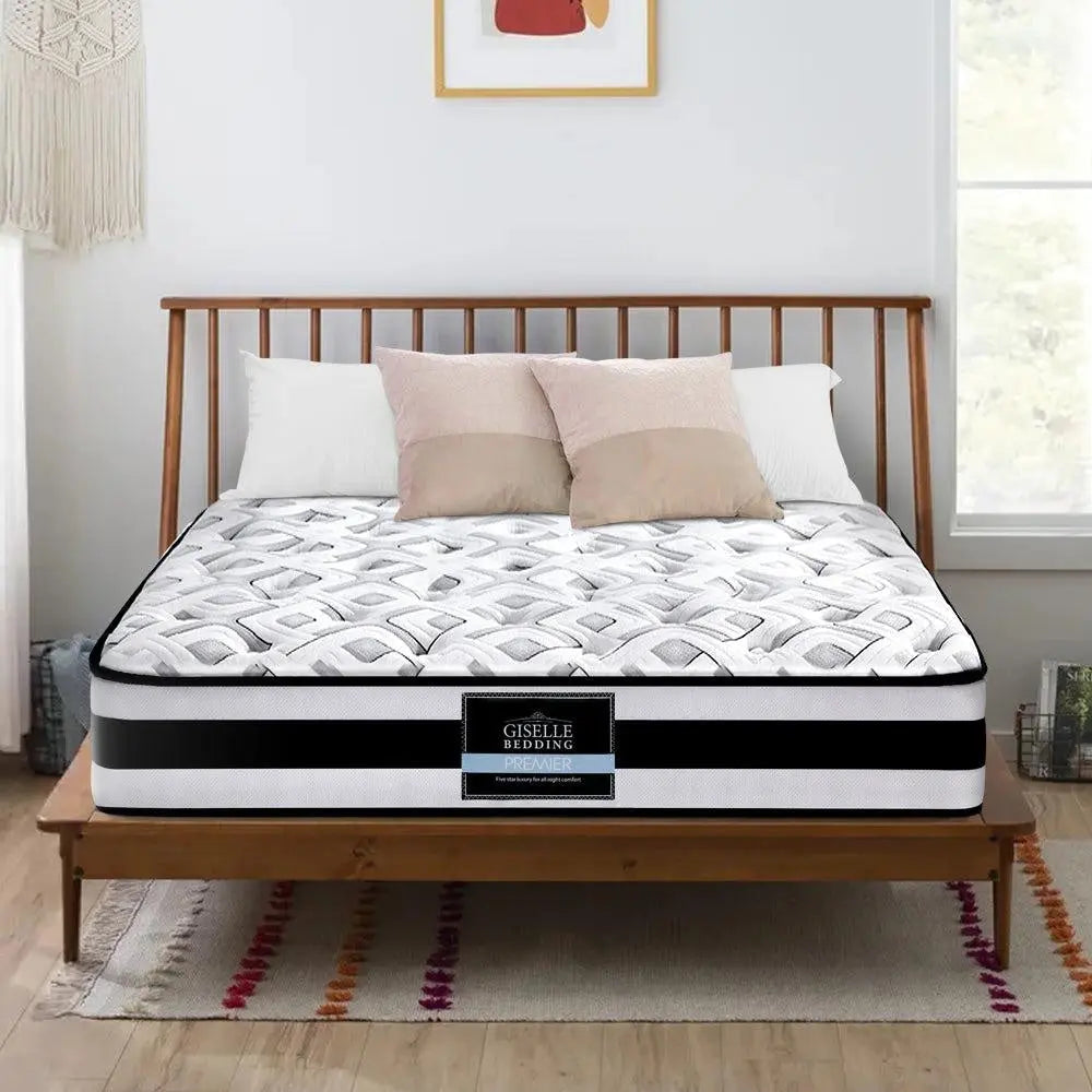 Giselle Bedding Rumba Tight Top Pocket Spring Mattress 24cm Thick Double Giselle