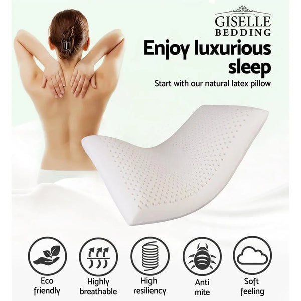 Giselle Bedding Set of 2 Natural Latex Pillow Giselle