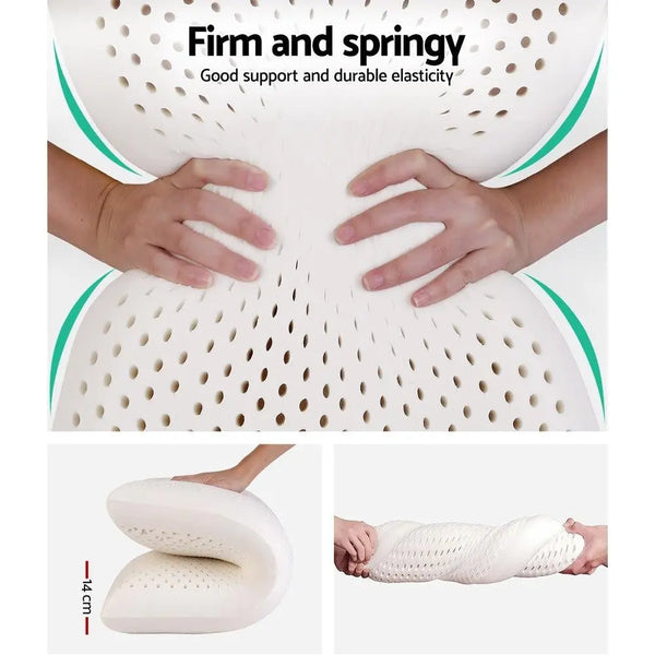 Giselle Bedding Set of 2 Natural Latex Pillow Giselle