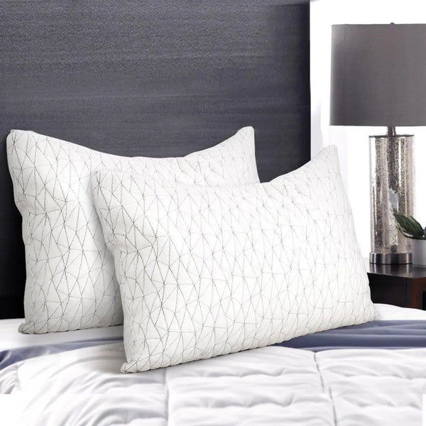 Giselle Bedding Set of 2 Rayon Single Memory Foam Pillow Giselle