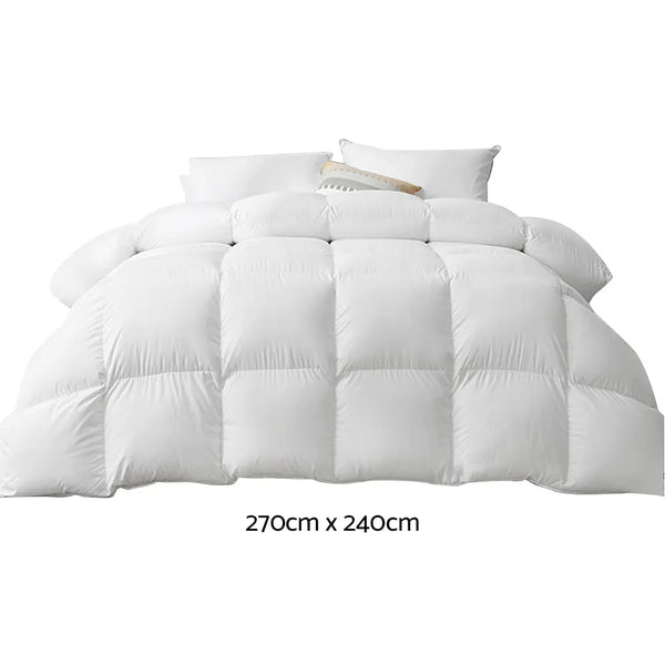 Giselle Bedding Super King 500GSM Goose Down Feather Quilt Deals499
