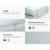 Giselle Cool Gel Memory Foam Topper Mattress Toppers w/ Bamboo Cover 5cm DOUBLE Deals499