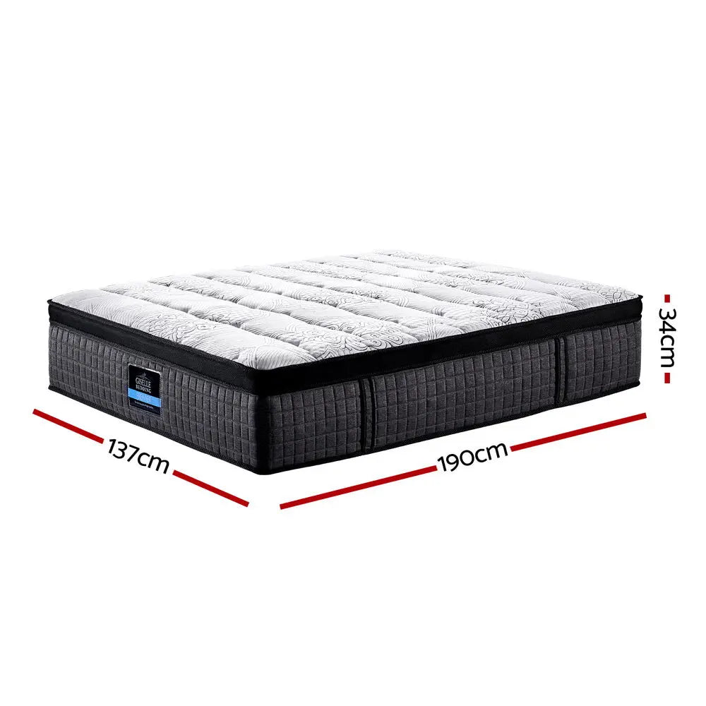 Giselle Double Mattress 9 Zone Pocket Spring Latex Foam Medium Firm 34cm Deals499