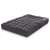 Giselle Queen Mattress Topper Pillowtop 1000GSM Charcoal Microfibre Bamboo Fibre Filling Protector Giselle