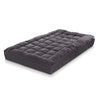 Giselle Single Mattress Topper Pillowtop 1000GSM Charcoal Microfibre Bamboo Fibre Filling Protector Giselle