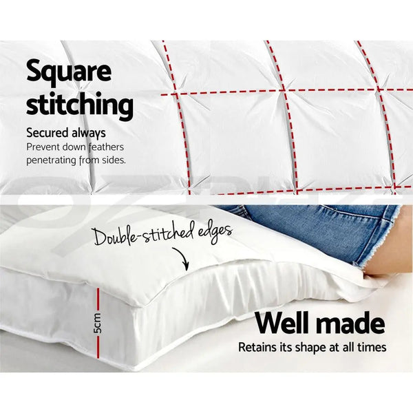 Giselle Single Mattress Topper Pillowtop 1000GSM Microfibre Filling Protector Giselle