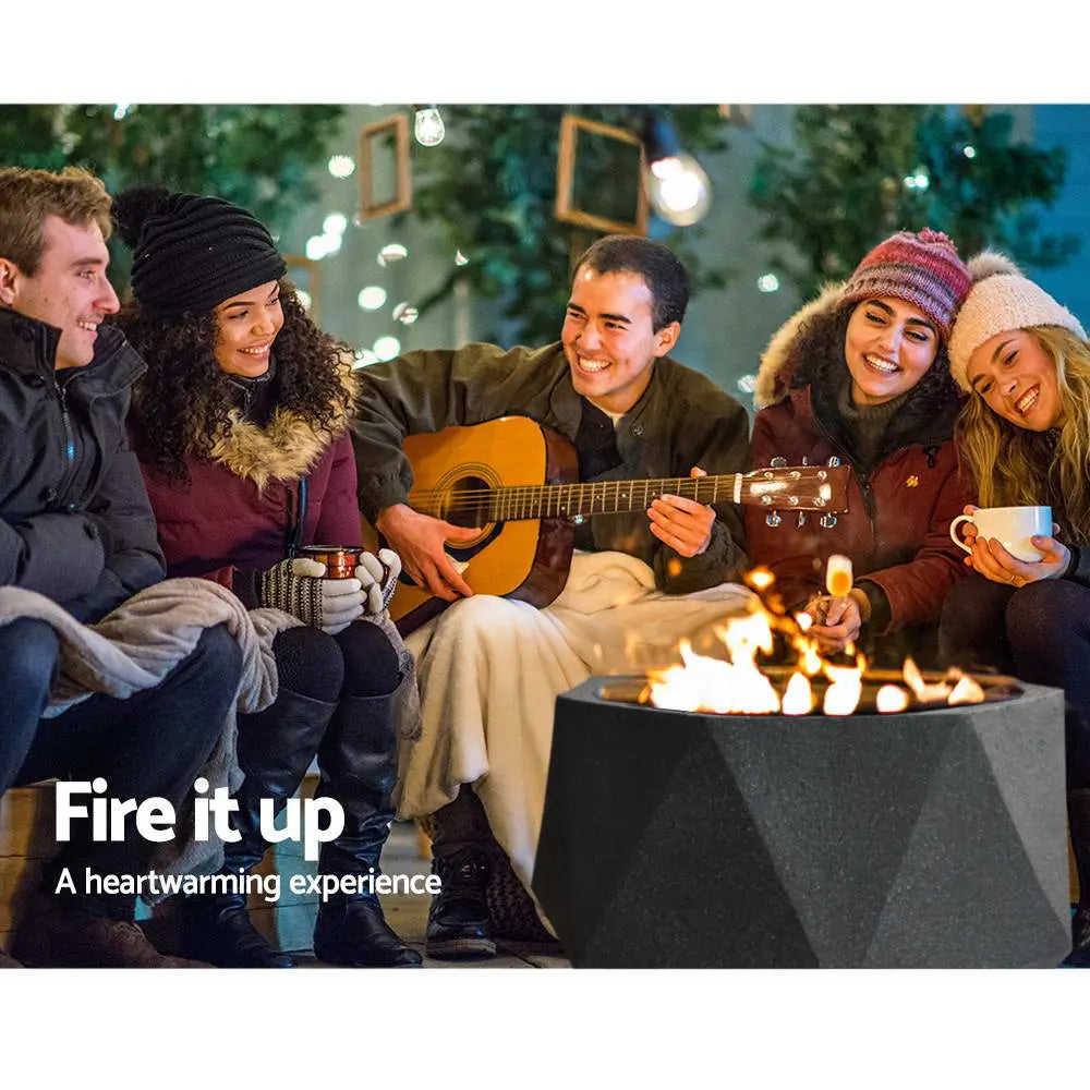 Grillz Outdoor Portable Fire Pit Bowl Wood Burning Patio Oven Heater Fireplace from Deals499 at Deals499