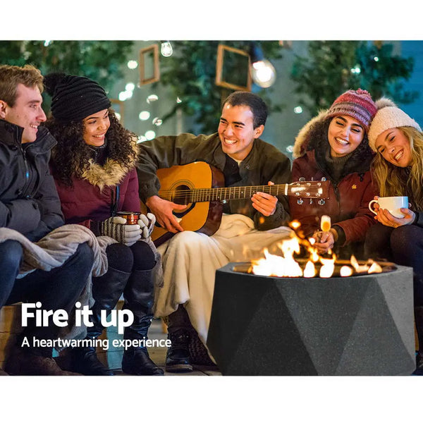 Grillz Outdoor Portable Fire Pit Bowl Wood Burning Patio Oven Heater Fireplace from Deals499 at Deals499