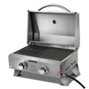 Grillz Portable Gas BBQ LPG Oven Camping Cooker Grill 2 Burners Stove Outdoor Deals499