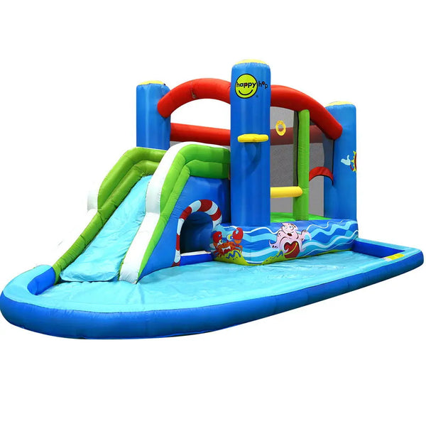 Happy Hop Inflatable Water Slide Jumping Trampoline Castle Bouncer Toy Splash from Deals499 at Deals499