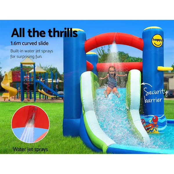 Happy Hop Inflatable Water Slide Jumping Trampoline Castle Bouncer Toy Splash from Deals499 at Deals499