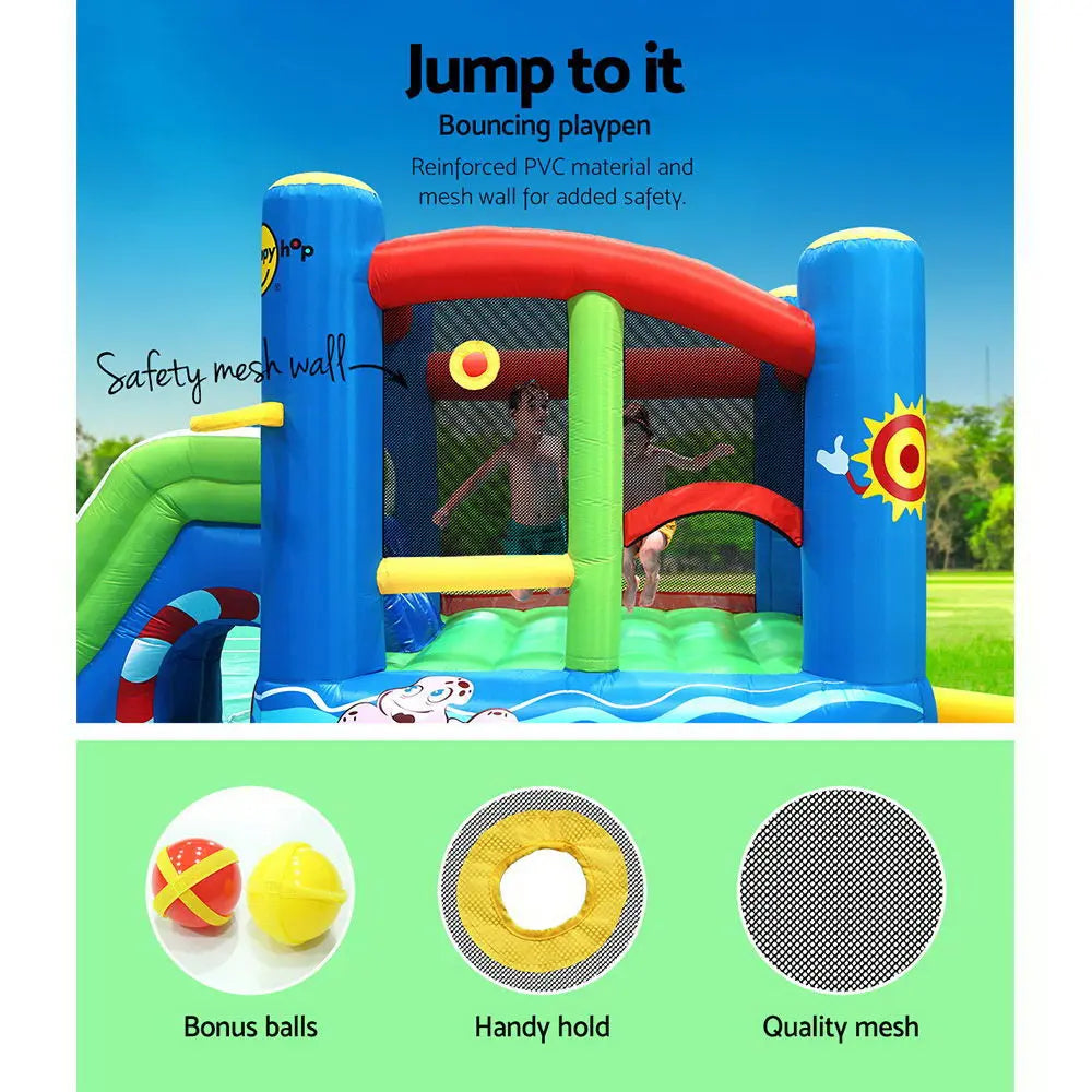 Happy Hop Inflatable Water Slide Jumping Trampoline Castle Bouncer Toy Splash from Deals499 at Deals499
