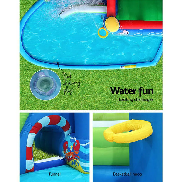 Happy Hop Inflatable Water Slide Jumping Trampoline Castle Bouncer Toy Splash from Deals499 at Deals499