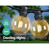 Jingle Jollys 50m LED Festoon String Lights 50 Bulbs Kits Wedding Party Christmas G80 Deals499