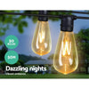 Jingle Jollys 50m LED Festoon String Lights 50 Bulbs Kits Wedding Party Christmas ST64 Deals499