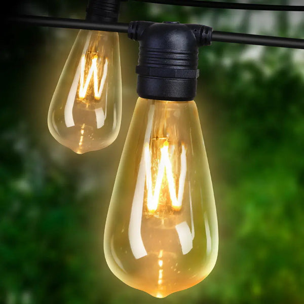 Jingle Jollys 68m 70 LED Festoon Lights String Lighting Wedding Party Deals499