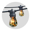 Jingle Jollys 74m Festoon String Lights Christmas Bulbs Party Wedding Garden Party Deals499