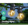 Jingle Jollys 77m LED Festoon String Lights Outdoor Decor Wedding Party Home Deals499