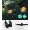 Jingle Jollys 77m LED Festoon String Lights Outdoor Decor Wedding Party Home Deals499