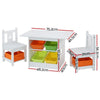 Keezi 3 PCS Kids Table and Chairs Set Children Furniture Play Toys Storage Box Deals499
