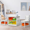 Keezi 3 PCS Kids Table and Chairs Set Children Furniture Play Toys Storage Box Deals499