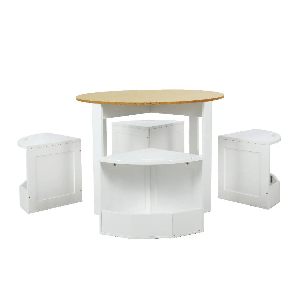 Keezi 5 PCS Kids Table and Chairs Set Storage Chair Wooden Play Study Desk Sets Deals499