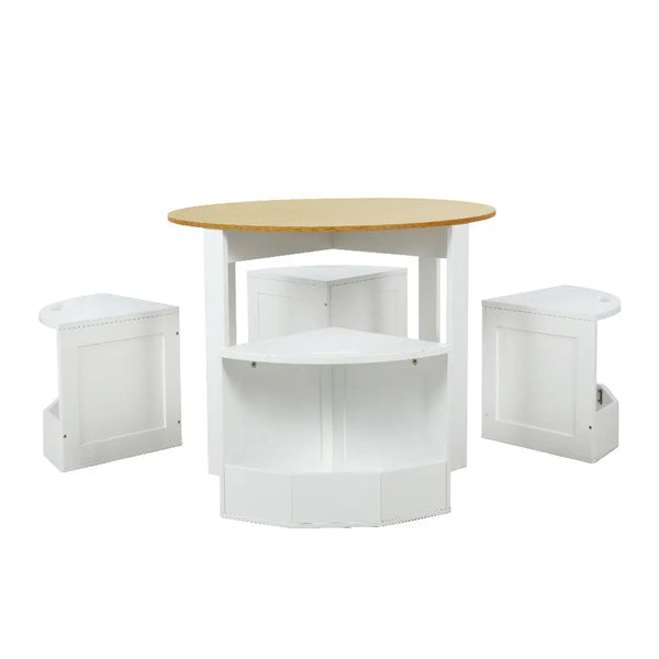 Keezi 5 PCS Kids Table and Chairs Set Storage Chair Wooden Play Study Desk Sets Deals499