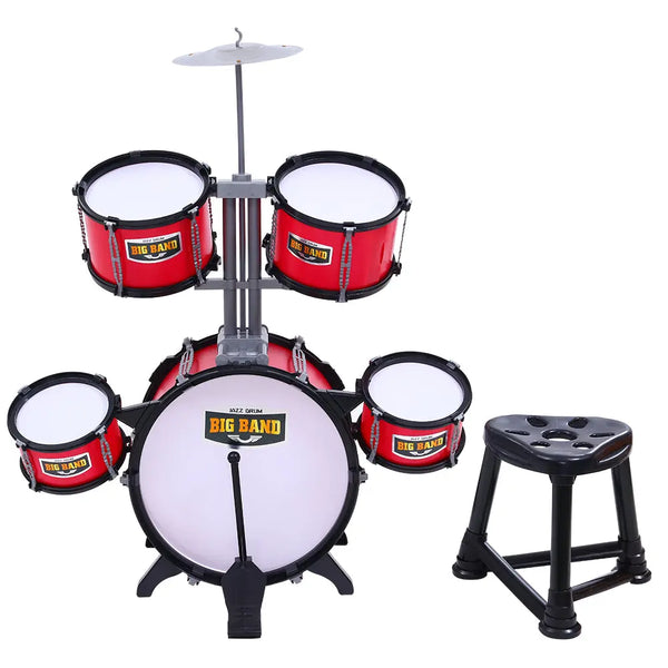 Keezi Kids 7 Drum Set Junior Drums Kit Musical Play Toys Childrens Mini Big Band Deals499