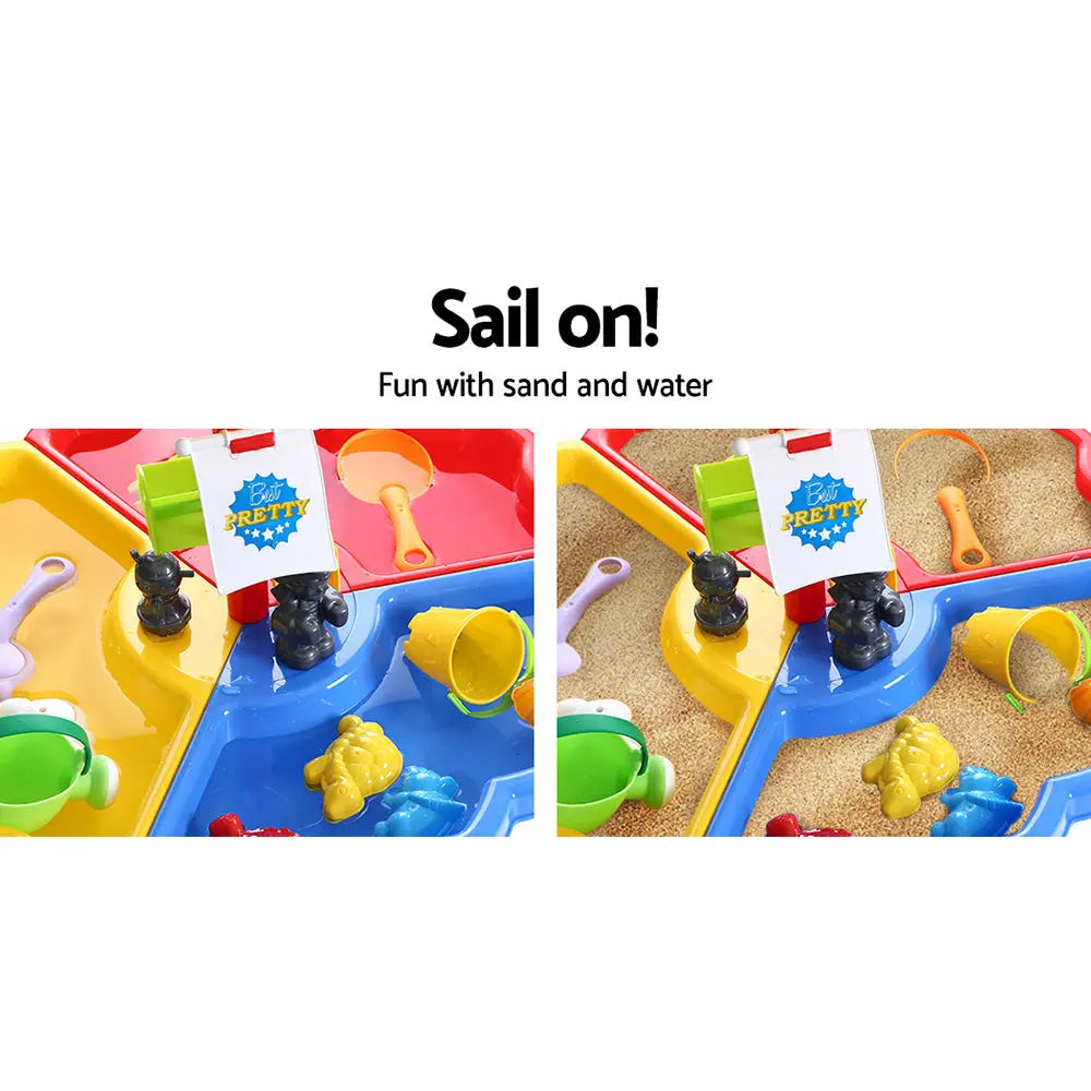 Keezi Kids Beach Sand and Water Sandpit Outdoor Table Childrens Bath Toys Deals499
