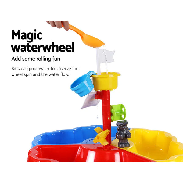 Keezi Kids Beach Sand and Water Sandpit Outdoor Table Childrens Bath Toys Deals499