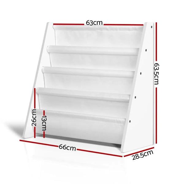 Keezi Kids Bookshelf Shelf Children Bookcase Magazine Rack Organiser Display Deals499