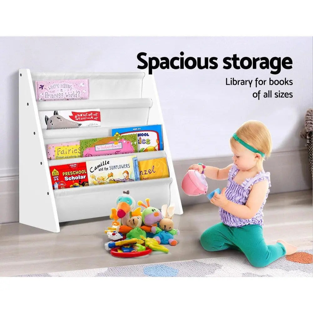 Keezi Kids Bookshelf Shelf Children Bookcase Magazine Rack Organiser Display Deals499
