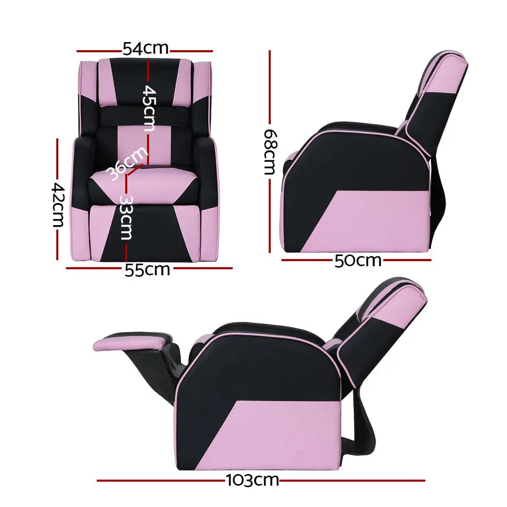 Keezi Kids Recliner Chair Gaming Lounge Sofa Couch PU Leather Children Armchair Deals499