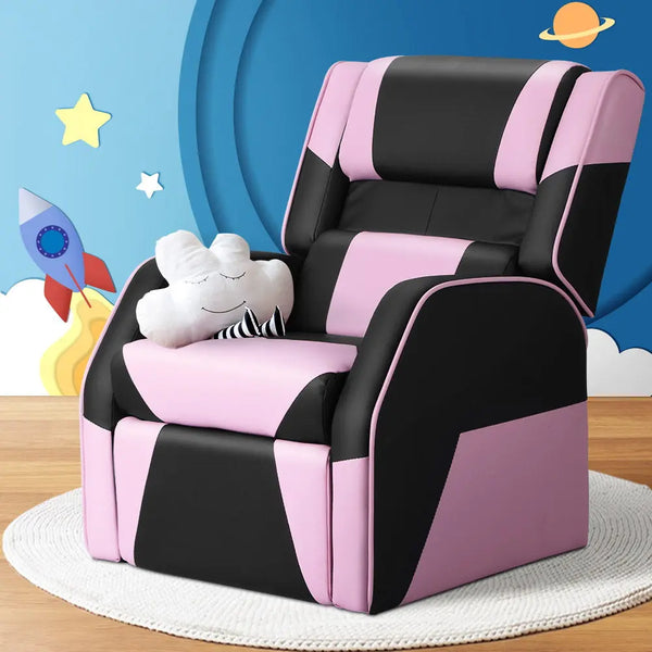 Keezi Kids Recliner Chair Gaming Lounge Sofa Couch PU Leather Children Armchair Deals499