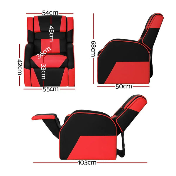 Keezi Kids Recliner Chair PU Leather Gaming Sofa Lounge Couch Children Armchair Deals499