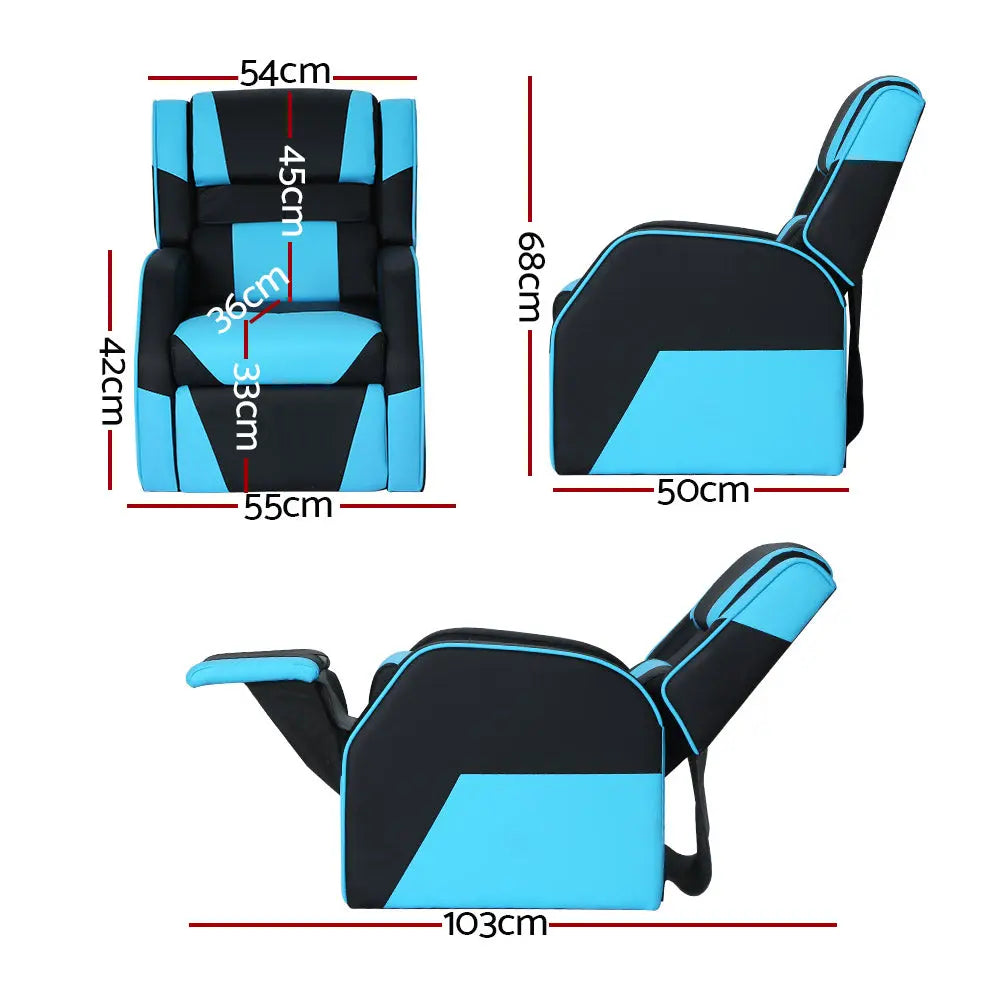 Keezi Kids Recliner Chair PU Leather Gaming Sofa Lounge Couch Children Armchair Deals499
