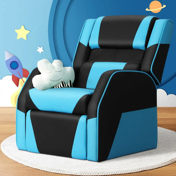 Keezi Kids Recliner Chair PU Leather Gaming Sofa Lounge Couch Children Armchair Deals499