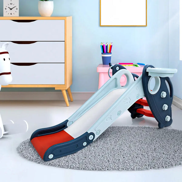 Keezi Kids Slide Set Outdoor Playground Basketball Hoop Ring Toddler Play Activity Indoor Deals499