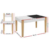 Keezi Kids Table and Chair Set Activity Chalkboard Toys Storage Desk Drawing Deals499