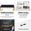 Keezi Kids Table and Chair Set Activity Chalkboard Toys Storage Desk Drawing Deals499