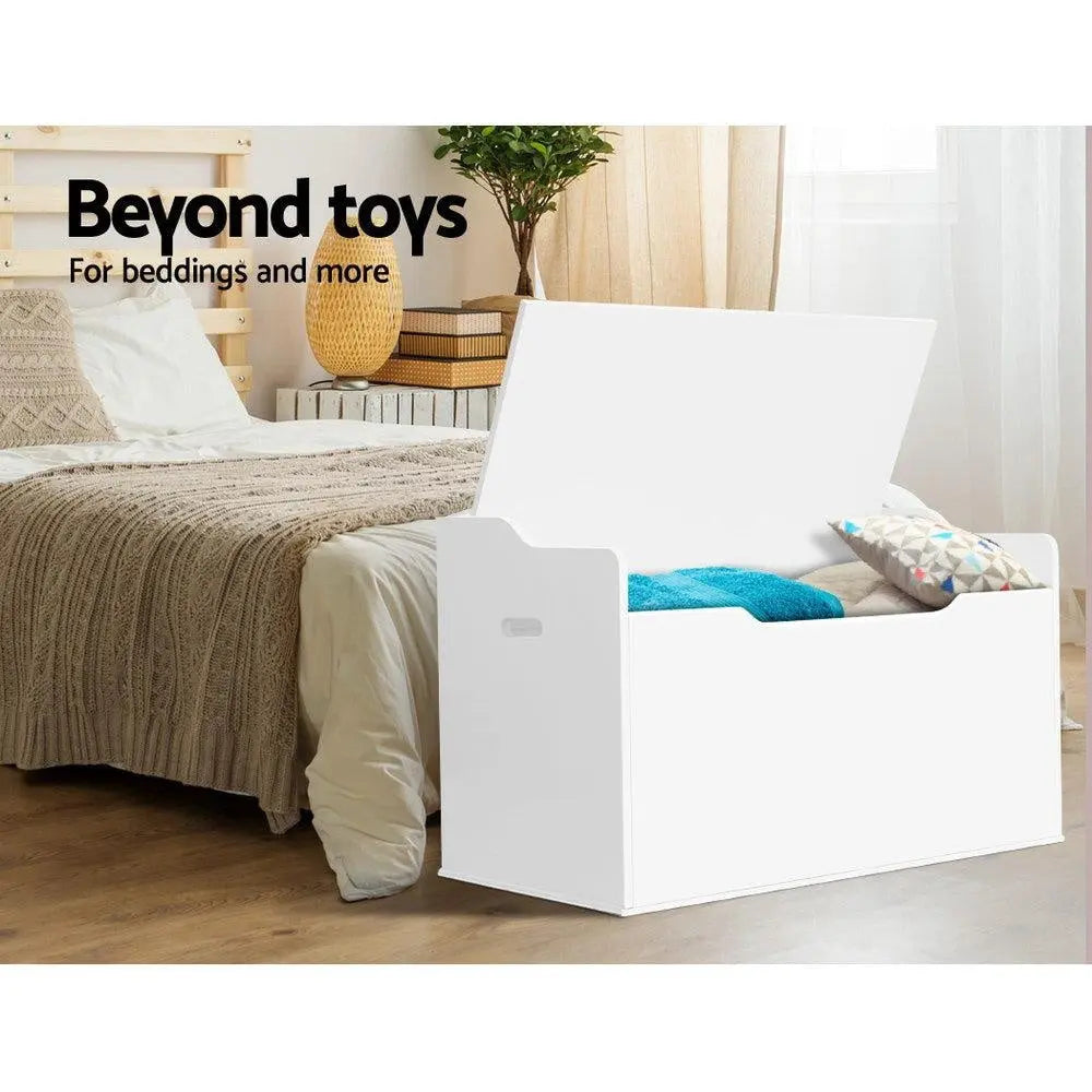 Keezi Kids Toy Chest Storage Bench Cabinet Organiser Blanket Children Clothes Deals499