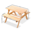 Keezi Kids Wooden Picnic Table Set with Umbrella Deals499