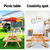 Keezi Kids Wooden Picnic Table Set with Umbrella Deals499